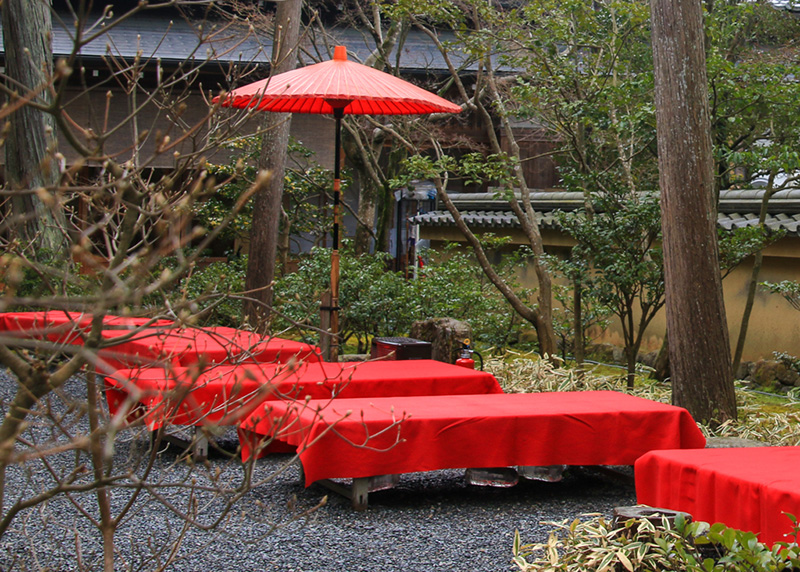 金閣寺・不動釜・茶所